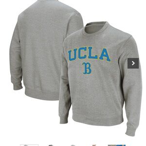 UCLA Bruins Colosseum Arch & Logo Crew Neck Sweatshirt - Heather Gray